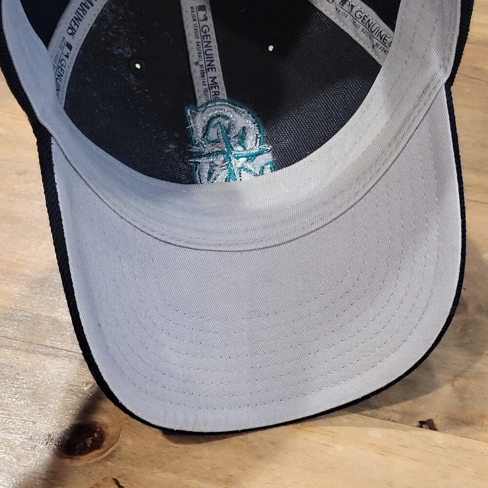 Vintage Seattle Mariners Nike Team Hat Strap Back Blue One Size Wool Blend